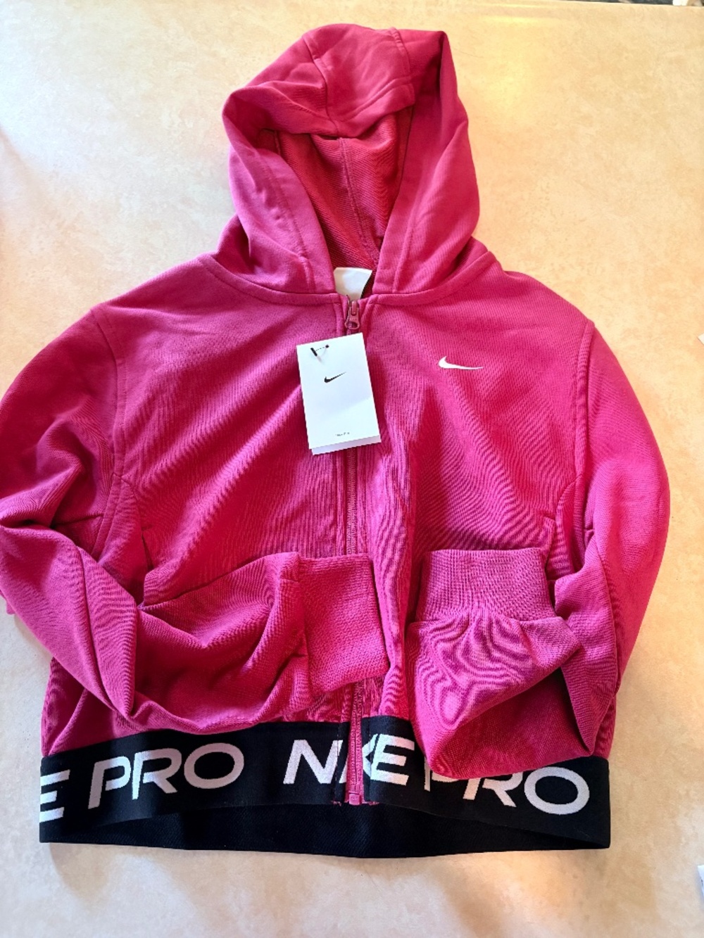 Nike Pro Crop Zip Hoodie